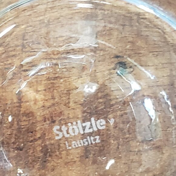 Stolzle Lausitz Bourbon Whisky Decanter And 4 Glasses Set Etched CLARK Monogram - Picture 7 of 9